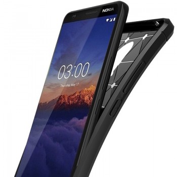 Juodas silikoninis carbon dėklas (NOKIA 3.1) Juodas silikoninis carbon dėklas (NOKIA 3.1)